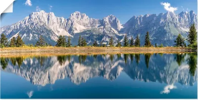 Produktbild von ARTland Poster Kaisergebirge Tirol Größe: 150x75 cm