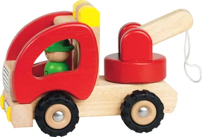 Produktbild von goki 55965 Abschleppwagen, rot/natur (1 Stück)