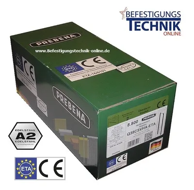 Image de Prebena Q-6774 50mm CRFHA ETA Agrafes inoxydables Senco SQS Tjep PQZ Eurocode 5 KL-39