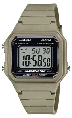 Zdjęcie produktu dla Kolekcja CASIO TIMELESS. Model: SPORT ILLUMINATOR WR 50M, alarm, chronograf - kolor: piasek
