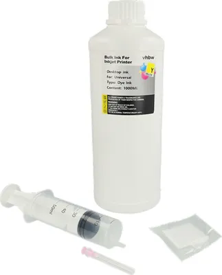 Produktbild von vhbw Nachfülltinte kompatibel mit Canon Pixma G6050, G7050, GM2050, GM4050 Drucker - Refilltinte Dye Yellow, 1000ml