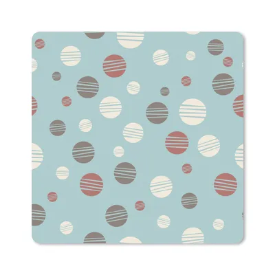 Produktbild von MuchoWow® Mauspad Mousepad Polka dots - Muster - Pastell 20x20 cm - Mousepads - Maus Mat - Pad - Mausunterlage - Desk Mat - Bureauartikeln