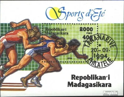 Produktbild von Briefmarken Madagaskar 1994 Mi Block262 (kompl.Ausg.) gestempelt Olympische Sportarten