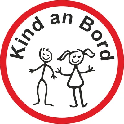 Produktbild von Hermann Schütz Aufkleber Kind an Bord Ø 80mm
