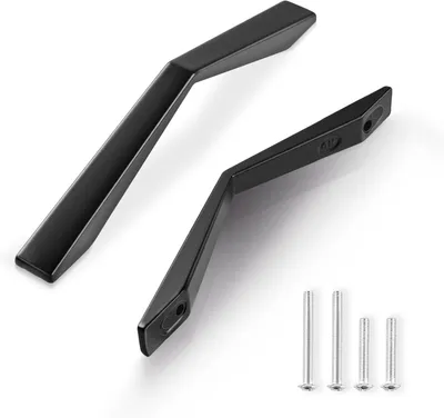 Produktbild von 10 Stück Küchenschrankgriffe, 96 mm Lochabstand, schwarze Küchentürgriffe aus Aluminiumlegierung (25 mm & 35 mm)