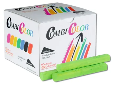 Produktbild von CombiColor Tafelkreide konvex 100 Stueck mehrfarbig staubarm  Germany