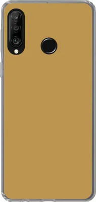 Produktbild von MuchoWow® Handyhülle Schutzhülle Hülle für Telefoonhoesje Huawei P30 Lite Ockergelb - Farbe - Herbst - Gelb - Fest - Farben Silikon Softcase Handy Hülle - Handyhülle