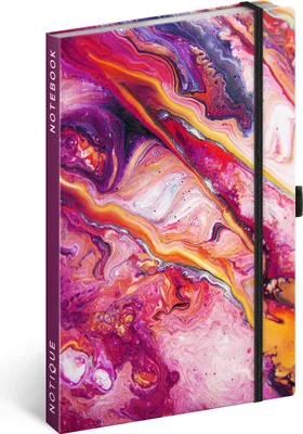 Produktbild von Notizbuch Marmor, liniert, 13 × 21 cm