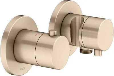 Produktbild von KEUCO EDITION 400 Thermostatarmatur Set UP 2-Wege mit Schlauchanschluss und Brausehalter, 51553031221