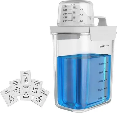 Image de Distributeur de lessive liquide 1800 ml, transparent
