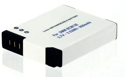 Produktbild von Akku für Panasonic LUMIX DMC-TZ61 Li-Ion 3,7 Volt 1050 mAh schwarz.