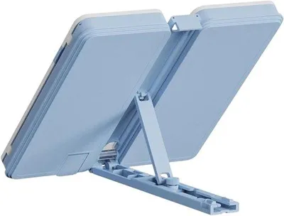 Immagine prodotto di Portaoggetti da scrivania - Organizzatore per ufficio - Rete di studio - Multifunzionale, con supporto per penna stilografica - 10,5 x 9,2 cm - Blu