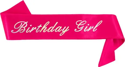 Produktbild von Oblique Unique Schärpe Birthday Girl Geburtstag Party Feier Geburtstagsfeier pink