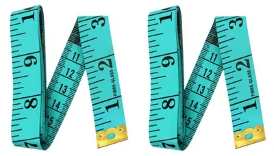 Productafbeelding van INF Zachte meetlinten, 2 stuks, gemaakt van PP en glasvezel, 150 cm x 2 cm, voor naaien, kleur: groen