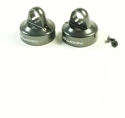 Productafbeelding van SWORKz aluminium bovenkappen voor oliedempers, 2 stuks.