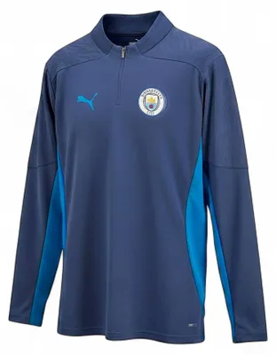Produktbild von Puma MCFC Manchester City Trainingsshirt Herren langarm Shirt 777529-12 Gr. M