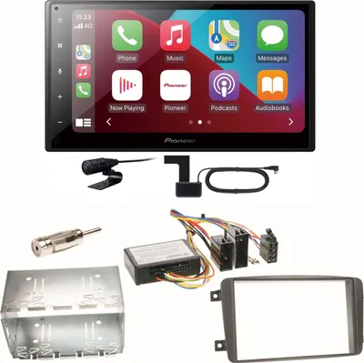 Produktbild von Pioneer SPH-DA160DAB CarPlay Einbauset für Mercedes C-Klasse W203 CLK W208 W209