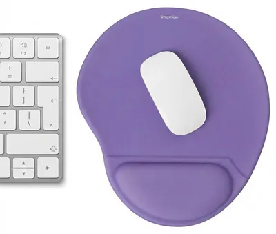 Immagine prodotto di imoshion Tappetino mouse ergonomico - Tappetino mouse con poggiapolsi - 30 x 25 cm - Lilla