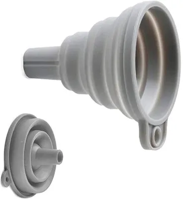 Immagine prodotto di Ciotola in silicone pieghevole – flessibile e pratica – monopezzo – grigia – 9,5 cm