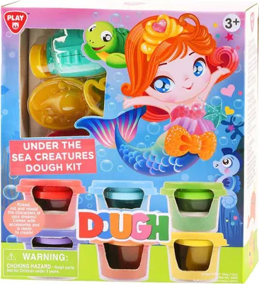 Image de Playgo Diep in de Zee Kleiset - 6 Kleipotjes