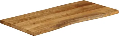 Immagine prodotto di vidaXL Piano da tavolo con bordo ad albero 100x60x2,5 cm in legno massiccio di mango