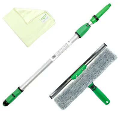 Obrázek produktu pro Unger Fensterreinigungs-Set 1,25 m + Fensterwischer, Verlängerungsstange, Tücher