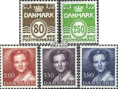 Produktbild von Briefmarken Dänemark 1985 Mi 821-822,823-825 (kompl.Ausg.) gestempelt Freimarken
