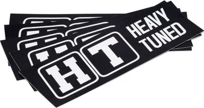 Produktbild von Heavy-Tuned Aufkleber Logo inkl. weißem Schriftzug - schwarzer Hintergrund