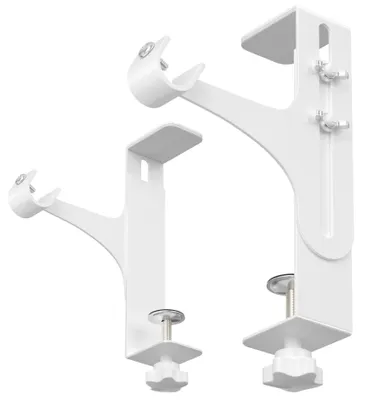 Image de Supports de tringle à rideaux sans perçage, lot de 2