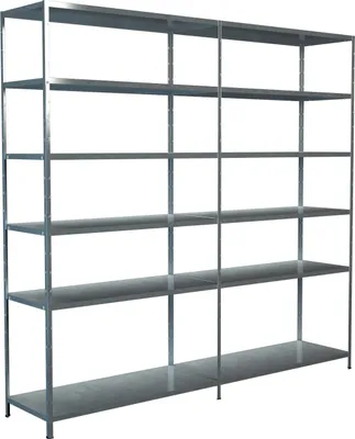 Produktbild von Steck-Grund-/ u 1 Anbauregal, 12 Böden, 2300x2400x500, verz.
