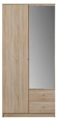 Produktbild von Kleiderschrank, Breite: 100 cm, Farbe: Sonoma Eiche