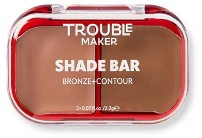 Image de Palette de contouring et d'ombres pour le visage, Bronze et contour, 2,2 g, teinte : Cœur et âme