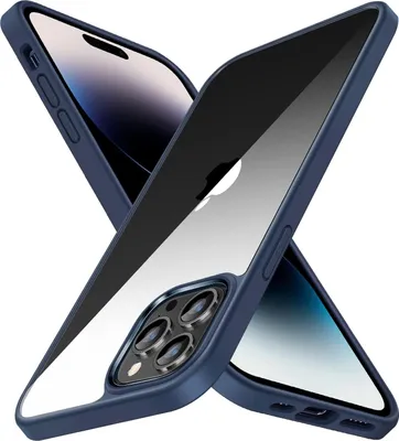 Image de Coque en silicone bleu 9H pour Apple iPhone 14 Pro A2890 A2650