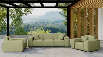 Produktbild von Gartenmöbel-Set SUMMER 3-1-1 wetterfester Stoff NXL Lima