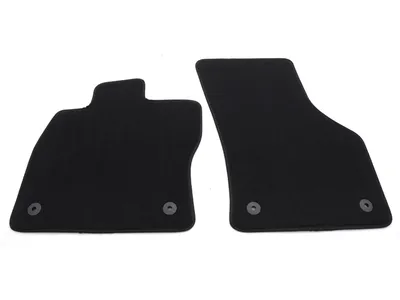 Produktbild von Fußmatten Seat Leon 3 4 ST FR SC Cupra (alle) Velours Matten in Original Qualität Automatten 2-teilig Vorn Schwarz