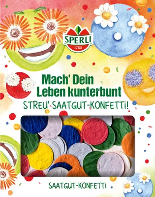 Produktbild von SPERLI Saatgut Konfetti Blütenkonfetti rund