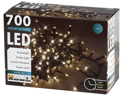Obrázok produktu pre Svetelná reťaz LED 700 LED teplých 14 m