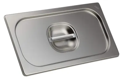 GN 1/4 Deckel aus Edelstahl, silber, 1 Stück