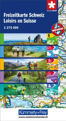 Produktbild von Kümmerly+Frey Wanderkarte Freizeitkarte Schweiz 1:275.000