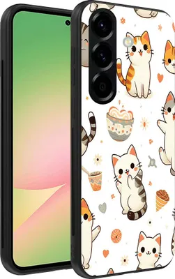 Zdjęcie produktu dla Etui na telefon Smartphonica do Samsung Galaxy A56 z nadrukiem kota - tylna obudowa z TPU z wzorem kota