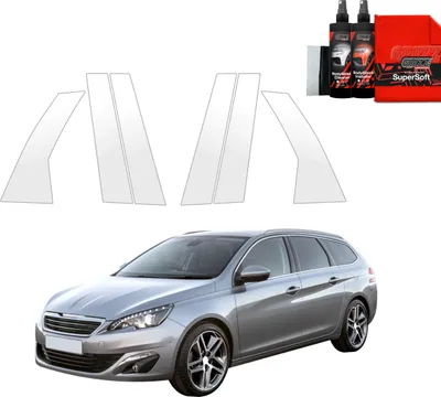 Zdjęcie produktu dla folia ochronna 6 w 1 Grizz Protector na słupek B-C - Peugeot 308 kombi (2013-2021)