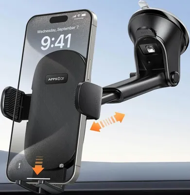 Produktbild von Handyhalterung Auto Saugnapf, Handyhalterung Auto Scheibe, Handyhalter Auto Windschutzscheibe,Phone Holder Car für iPhone 15 14 13/12/11 Pro Max Samsung s21/a20 etc