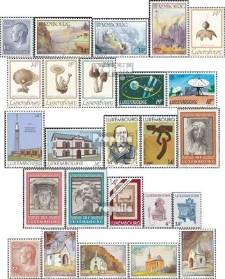 Produktbild von Briefmarken Luxemburg 1991 Mi 1263-1287 (kompol.Ausg.) Jahrgang 1991 komplett postfrisch Freimarke