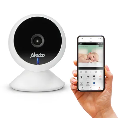 Produktbild von ALECTO SMARTBABY5 - niania elektroniczna WLAN z kamerą, biała