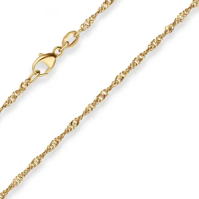 Produktbild von 1,8mm Singapurkette Goldkette Collier Halskette aus 750 Gold Gelbgold 45cm