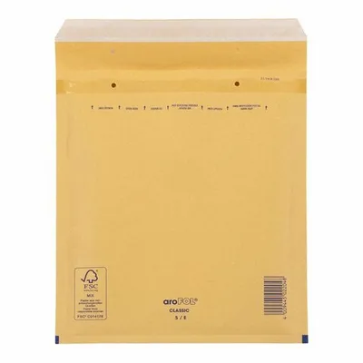 Produktbild von 50x AROFOL CLASSIC Luftpolstertasche  5/E-15 220x265mm für B5+ braun