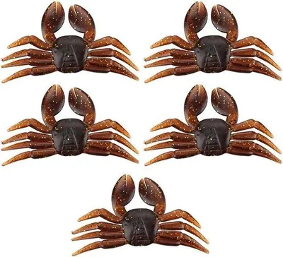 Image de Lot de 5 hameçons souples en PVC pour la pêche