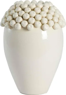 Produktbild von Light & Living - Vase Lovro - Creme - Ø32x43,5cm