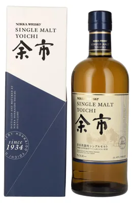 Produktbild von Nikka Whisky Single Malt Yoichi in Geschenkpackung | 45 % vol | 0,7 l