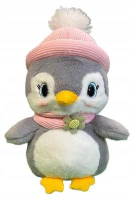 Image de Granda Pingouin Peluche Rose XL 35 cm Décoration Cadeau